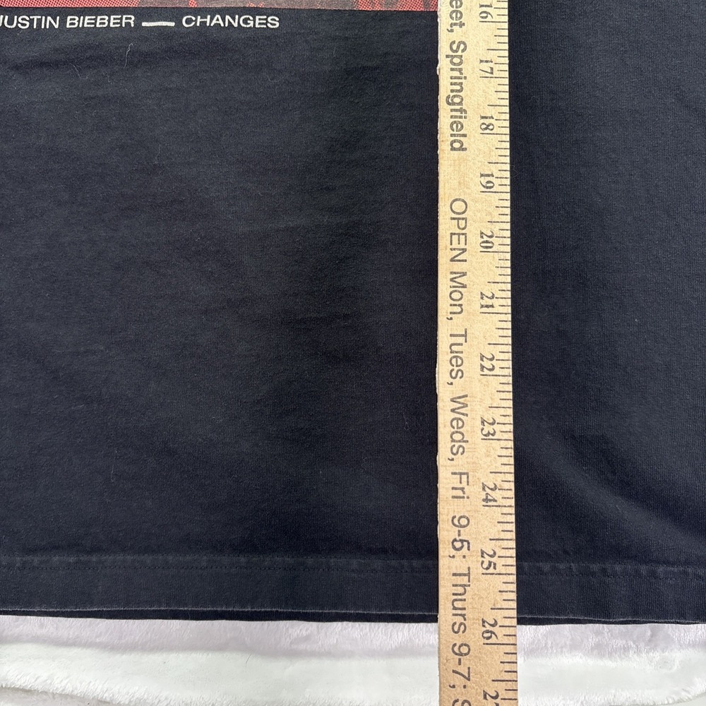 Changes T-Shirt Mens Med Black Cotton Justin Bieber Changes Album Promo Graphic - Picture 5 of 7